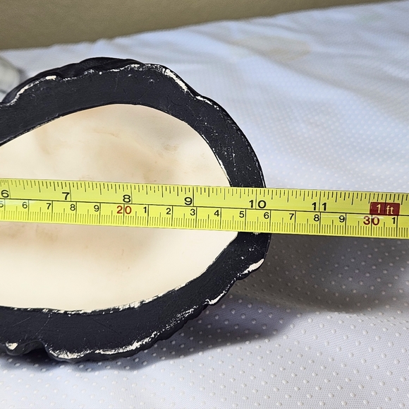 Vintage Art Studio Ceramic Cat Black And White Red Bow MCM - Picture 11 of 12